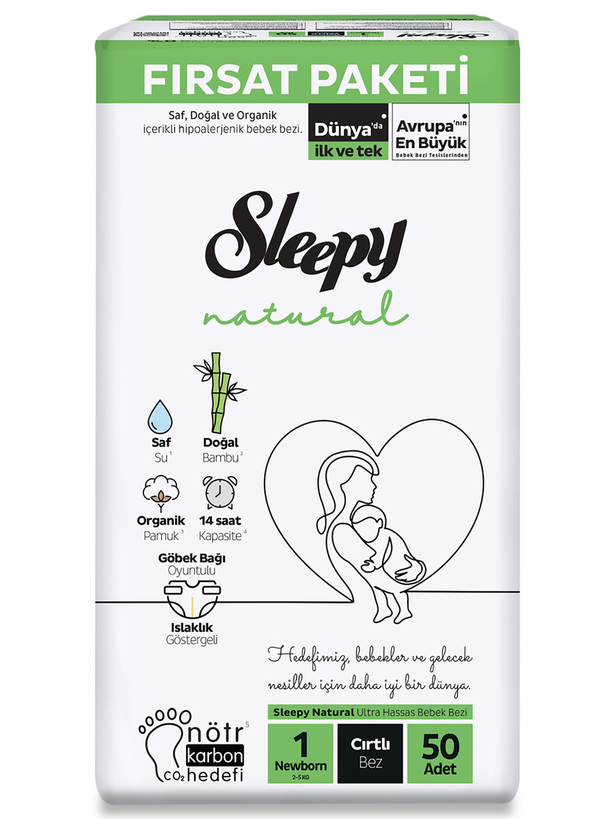 Sleepy Natural Fırsat Paket 1 No 50*6 toptan fiyat