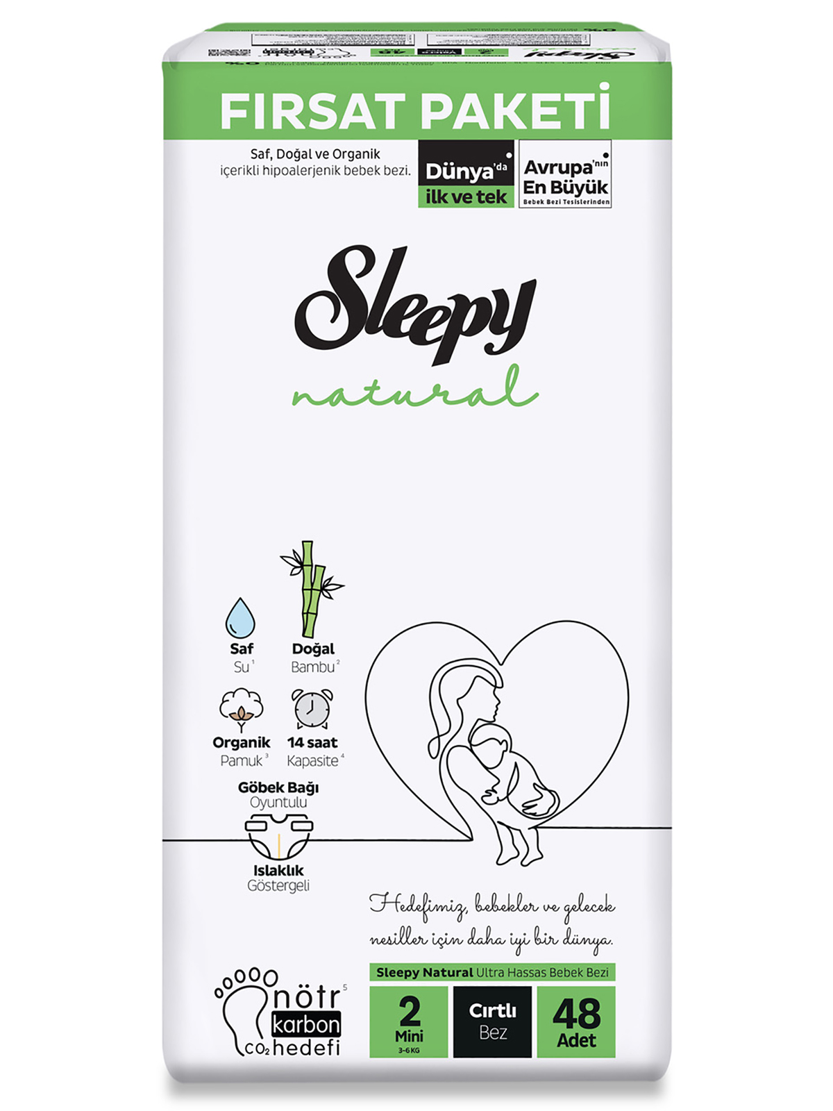 Sleepy Natural Fırsat Paket 2 No 48*6 toptan fiyat