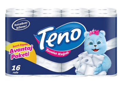 TENO TUVALET KAĞIDI 16 Lİ*3 toptan fiyat