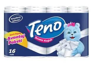 TENO TUVALET KAĞIDI 16 Lİ*3 toptan fiyat