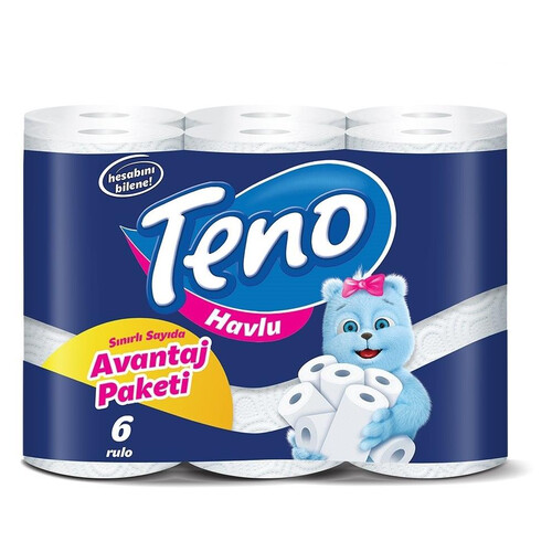 Teno Havlu 6 Lı*4