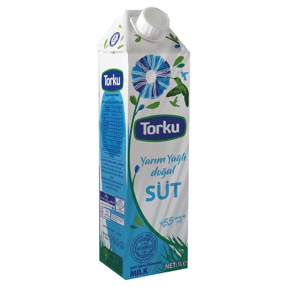 Torku Yarım Yağlı Süt 1 LT*12 toptan fiyat