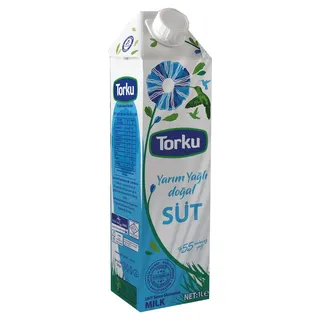 TORKU YARIM YAĞLI SÜT 1 LT*12 toptan fiyat
