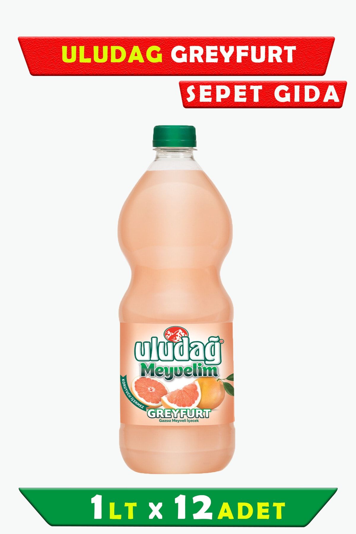 Uludağ 1 LT Meyvelim Greyfurt*12 toptan fiyat