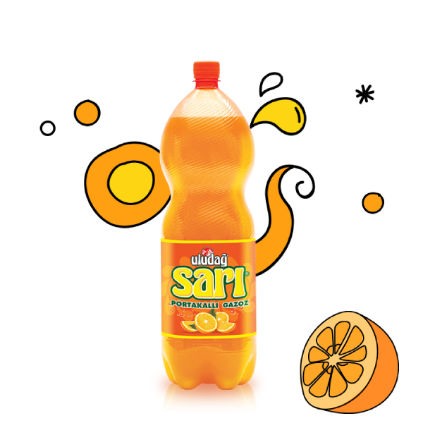 Uludağ Sarı Portakal Gazoz 2,5 LT*6 toptan fiyat