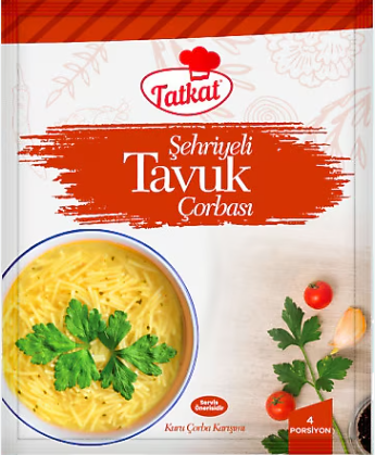 TATKAT ÇORBA ŞEHRİYELİ TAVUK*12