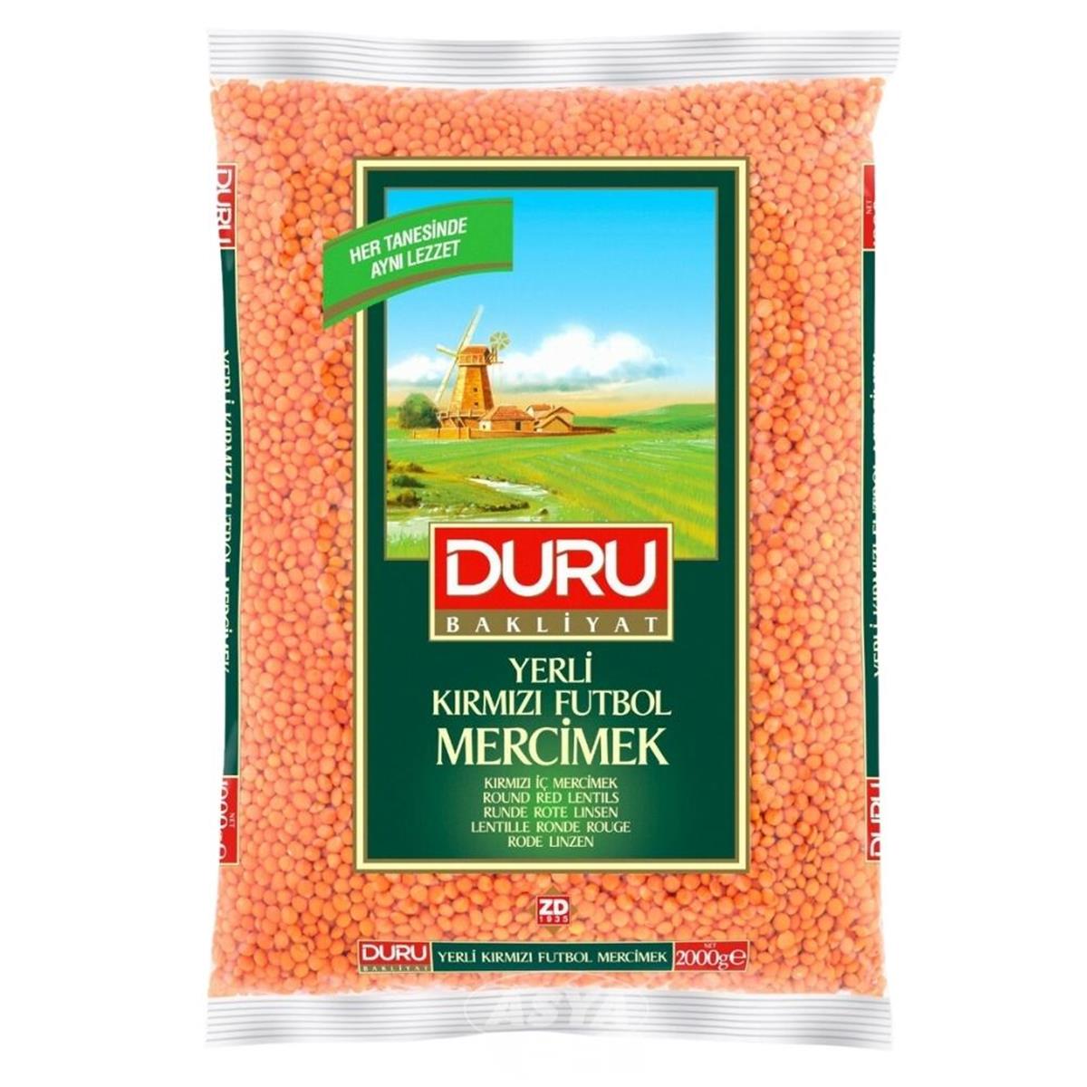 Duru B Futbol Kırmızı Mercimek 2 KG*8 toptan fiyat