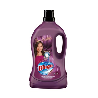 Bingo Sıvı Çamaşır Det. Tüm Renkler İçin 3 LT *6 - Mor toptan fiyat