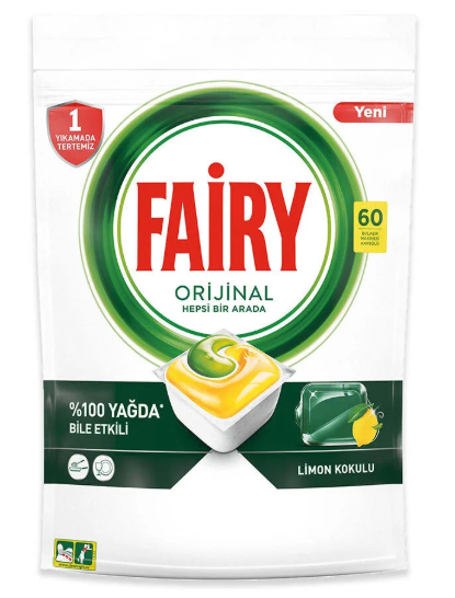 Fairy Sarı Tablet Hepsi Bir Arada 60 Li*4 toptan fiyat