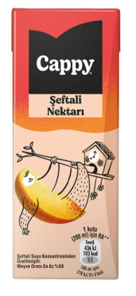 Cappy 1/5 Şeftali Meyve Nektarı*27