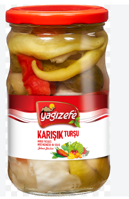 YAĞIZEFE KARIŞIK TURŞU 660 CC CAM*12