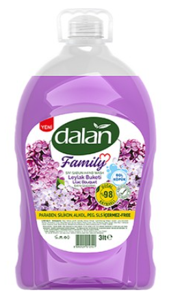 Dalan Sıvı El Sabunu 3 LT *4* Leylak