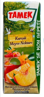 Tamek Meyve Suyu Karışık 200 ML*27