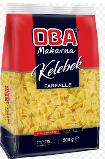 Oba Makarna Kelebek 500 GR*20 toptan fiyat