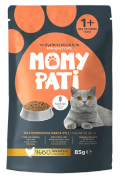 MOMYPATİ KEDİ MAMASI 85 GR*24 TAVUKLU toptan fiyat