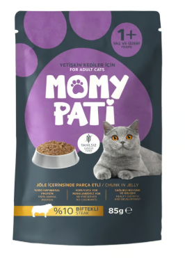 MOMYPATİ KEDİ MAMASI 85 GR*24 BİFTEKLİ toptan fiyat