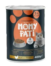 MOMYPATİ KEDİ MAMASI 400 GR*12 BİFTEKLİ toptan fiyat