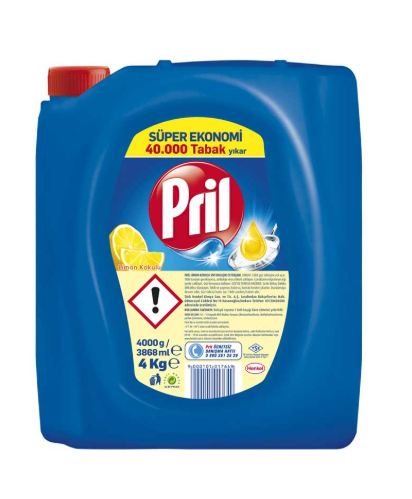 Pril Bulaşık Sabunu 4 KG*4