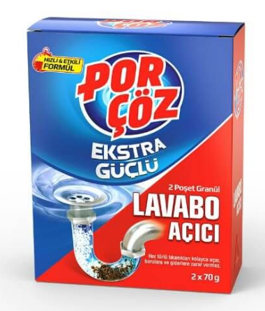 Porçöz Lavabo Açıcı Granül 100 GR Kutu*24 toptan fiyat